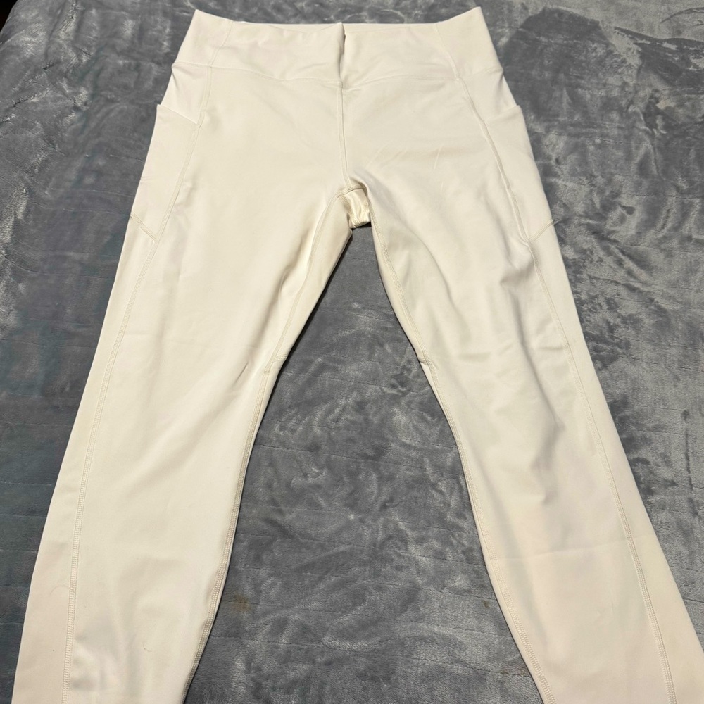 NWT Fabletics Oasis PureLuxe High-Waisted 7/8 Legging Off White Sz: XXL